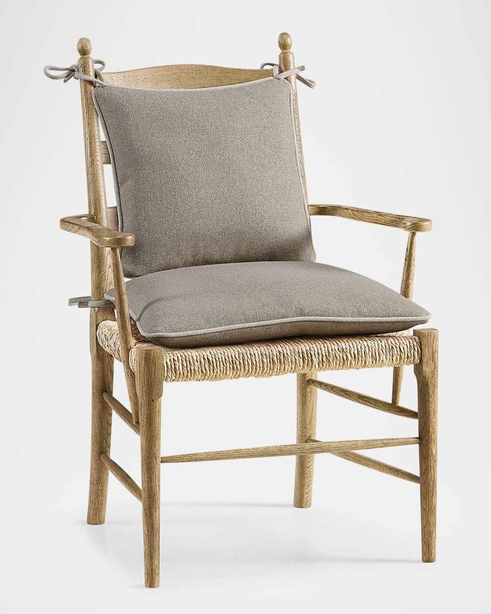Timeless Doppler Ladderback Dining Arm Chairs, Set of 2